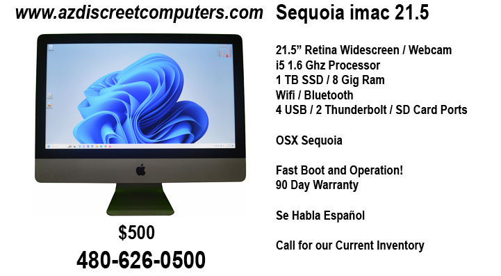 Apple imac Sequoia 21